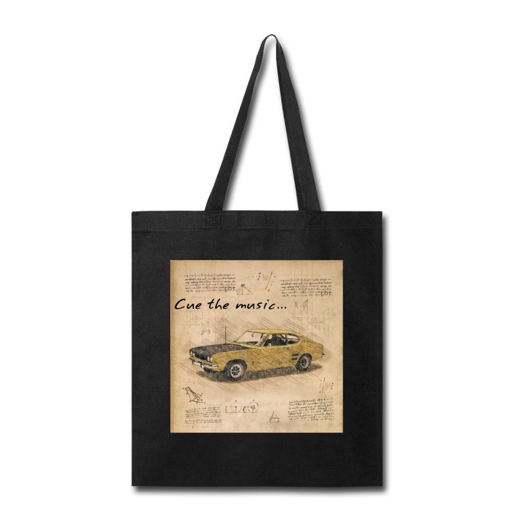 Cue The Music - Tote Bag - black