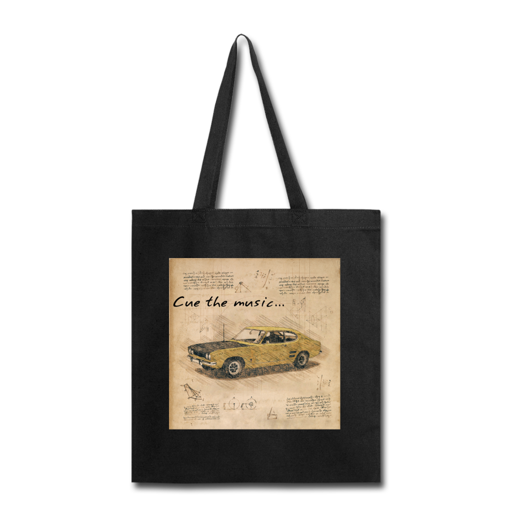 Cue The Music - Tote Bag - black