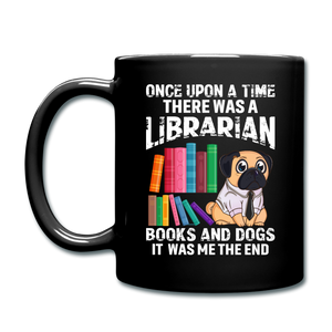 Librarian - Books And Dogs - Full Color Mug - black