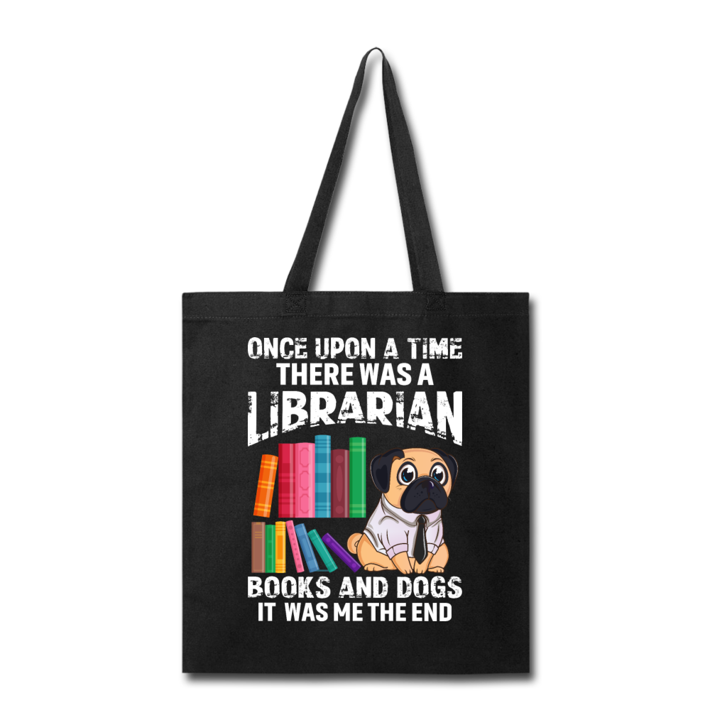 Librarian - Books And Dogs - Tote Bag - black