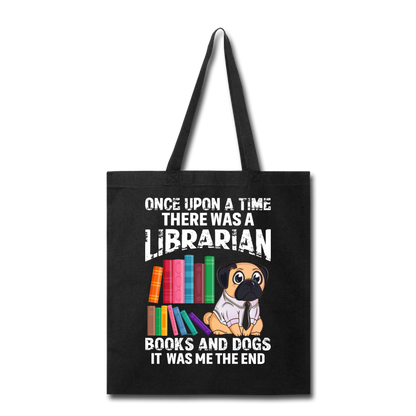 Librarian - Books And Dogs - Tote Bag - black