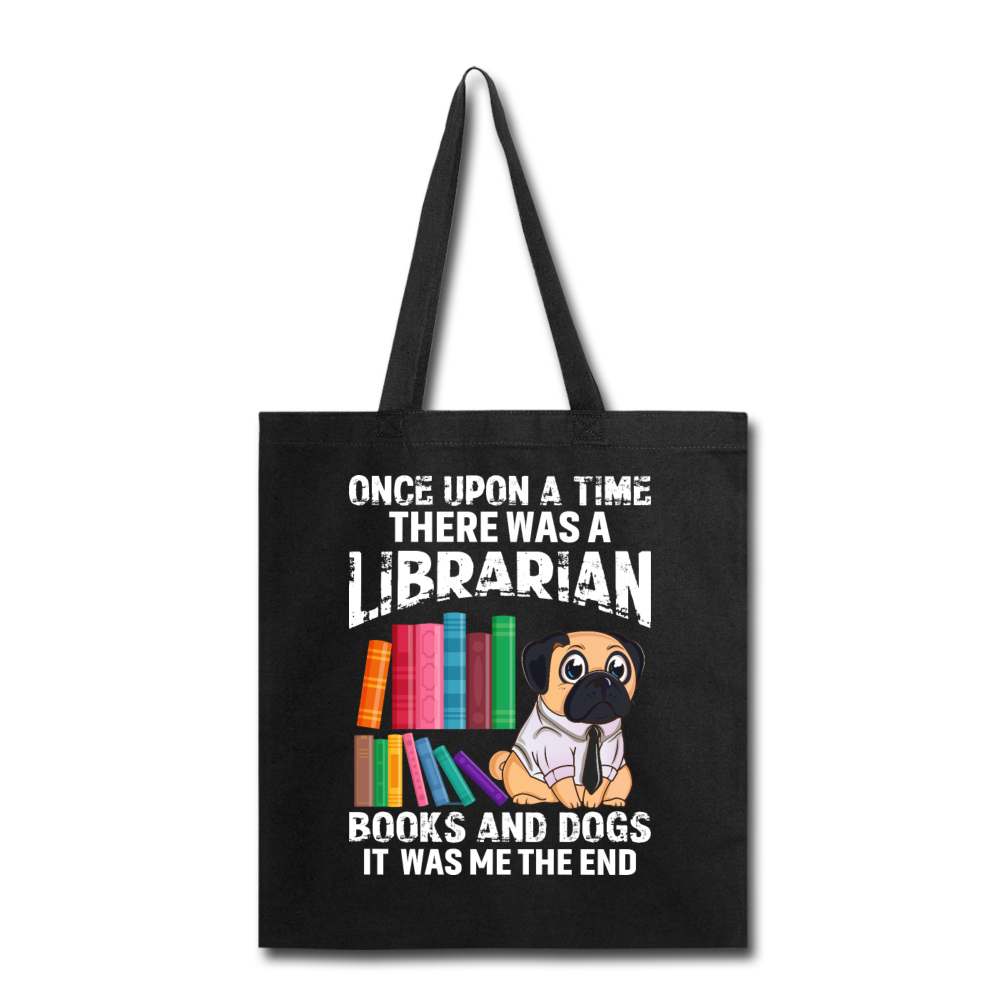 Librarian - Books And Dogs - Tote Bag - black