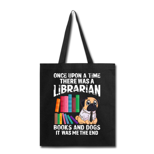 Librarian - Books And Dogs - Tote Bag - black