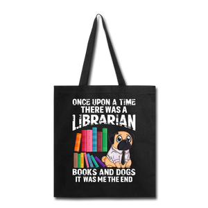 Librarian - Books And Dogs - Tote Bag - black