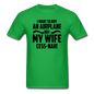 Buy An Airplace - Black - Unisex Classic T-Shirt - bright green