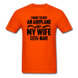 Buy An Airplace - Black - Unisex Classic T-Shirt - orange