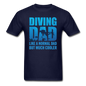 Diving Dad - Cooler - Unisex Classic T-Shirt - navy