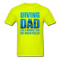 Diving Dad - Cooler - Unisex Classic T-Shirt - safety green