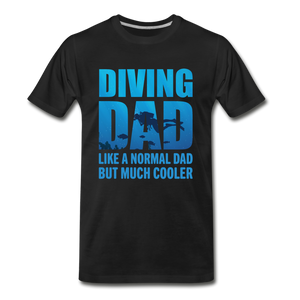 Diving Dad - Cooler - Men's Premium T-Shirt - black