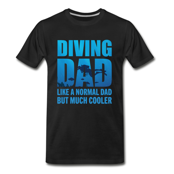 Diving Dad - Cooler - Men's Premium T-Shirt - black