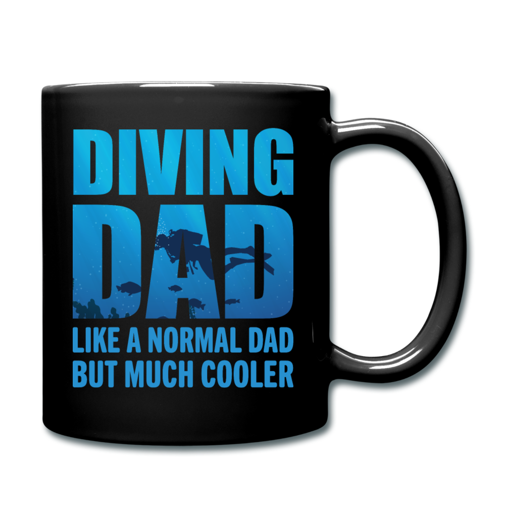 Diving Dad - Cooler - Full Color Mug - black