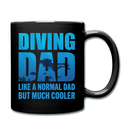 Diving Dad - Cooler - Full Color Mug - black