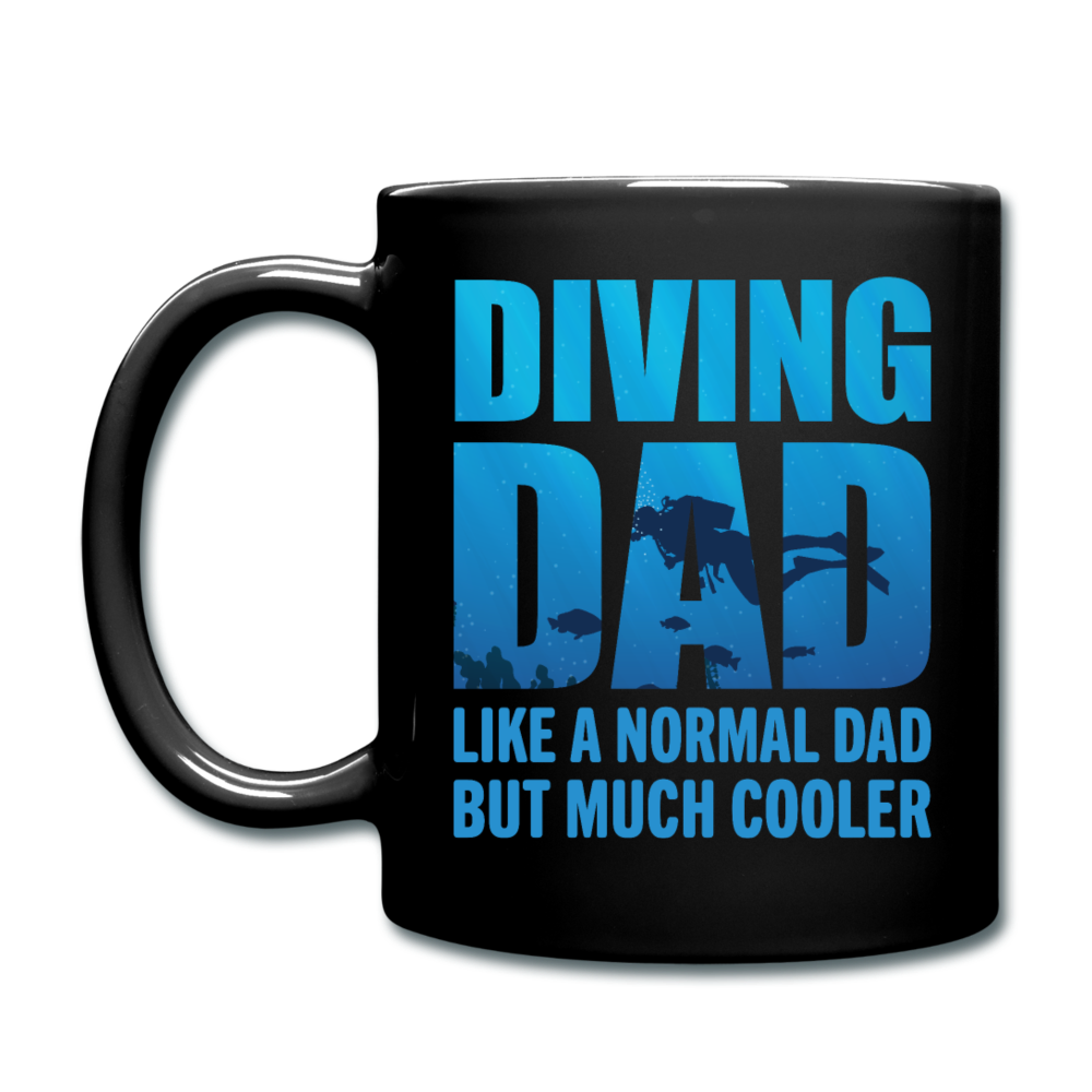 Diving Dad - Cooler - Full Color Mug - black