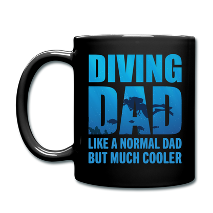 Diving Dad - Cooler - Full Color Mug - black