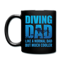 Diving Dad - Cooler - Full Color Mug - black