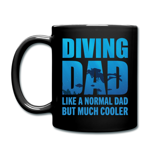 Diving Dad - Cooler - Full Color Mug - black