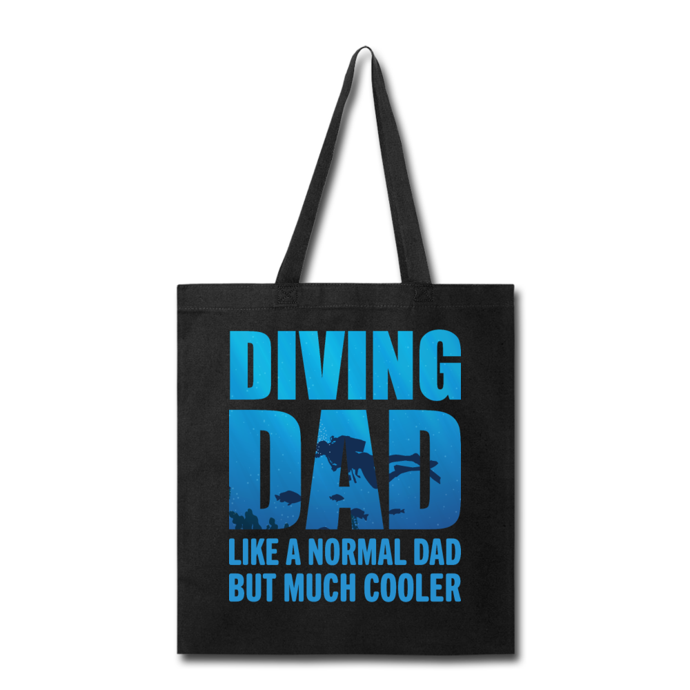 Diving Dad - Cooler - Tote Bag - black