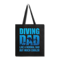 Diving Dad - Cooler - Tote Bag - black