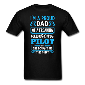 Proud Dad - Pilot - Unisex Classic T-Shirt - black