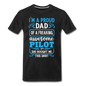 Proud Dad - Pilot - Men's Premium T-Shirt - black