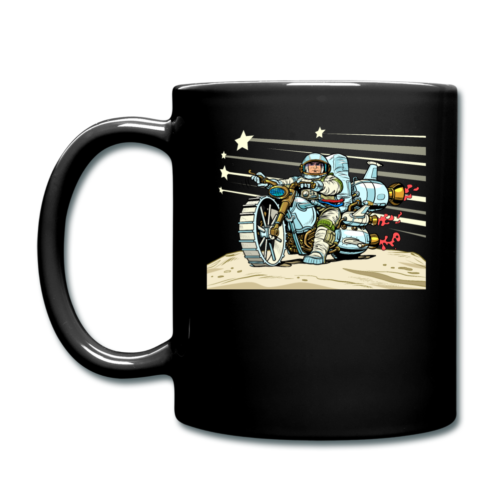 Astronaut Biker - Full Color Mug - black