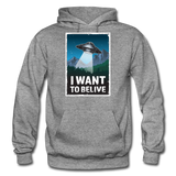 I Want To Belive - Gildan Heavy Blend Adult Hoodie - graphite heather