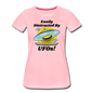 Easily Distracted - UFOs - Women’s Premium T-Shirt - pink