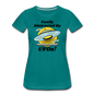 Easily Distracted - UFOs - Women’s Premium T-Shirt - teal