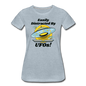 Easily Distracted - UFOs - Women’s Premium T-Shirt - heather ice blue