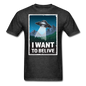 I Want To Belive - Unisex Classic T-Shirt - heather black