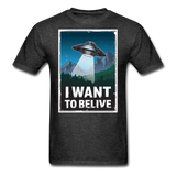 I Want To Belive - Unisex Classic T-Shirt - heather black