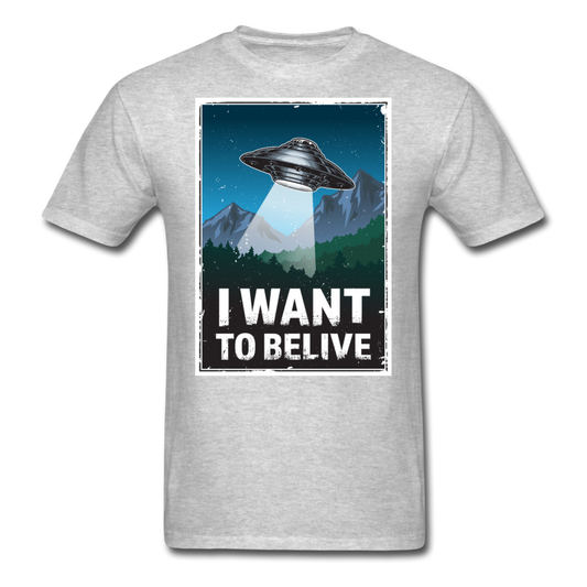 I Want To Belive - Unisex Classic T-Shirt - heather gray