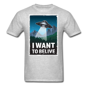 I Want To Belive - Unisex Classic T-Shirt - heather gray