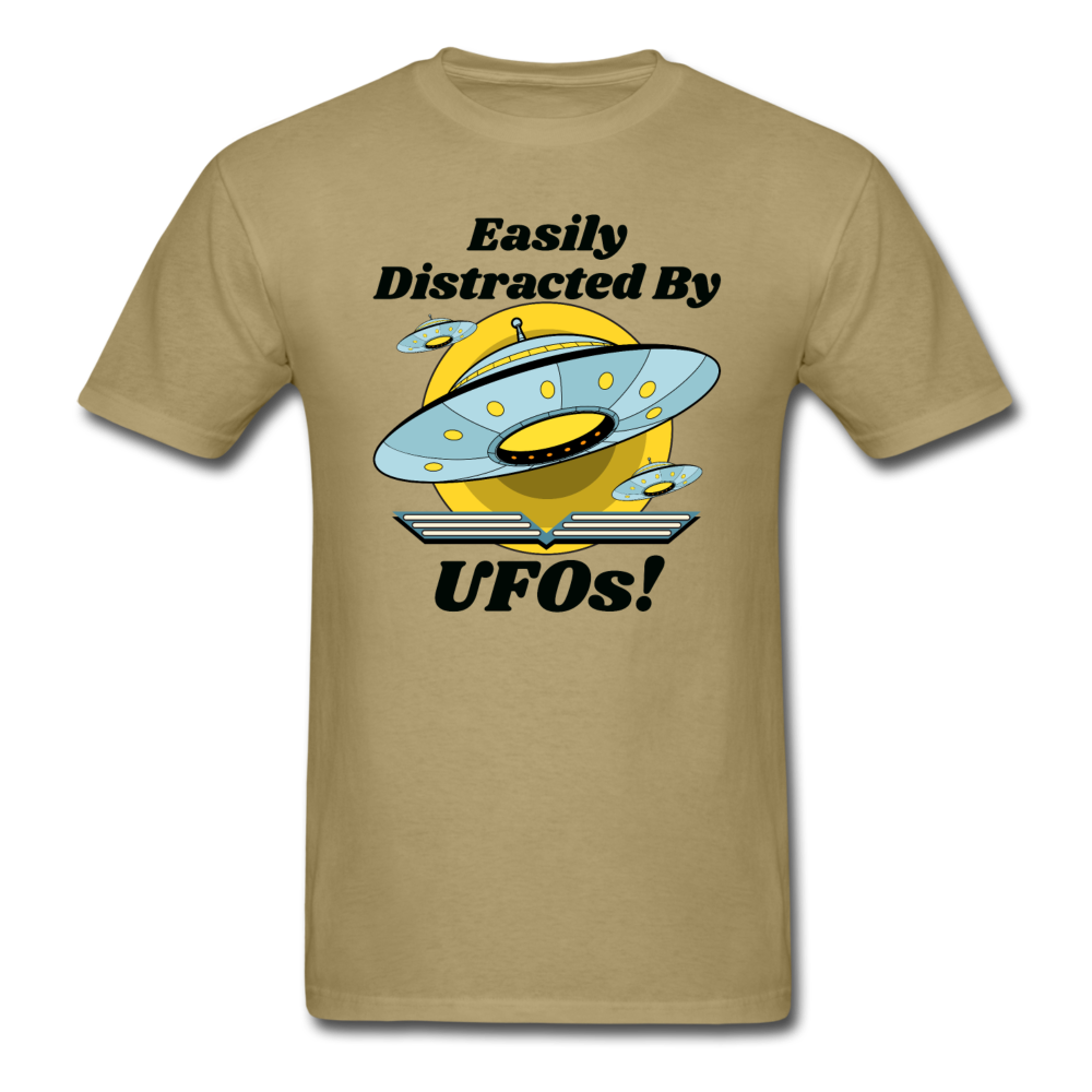 Easily Distracted - UFOs - Unisex Classic T-Shirt - khaki