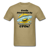 Easily Distracted - UFOs - Unisex Classic T-Shirt - khaki