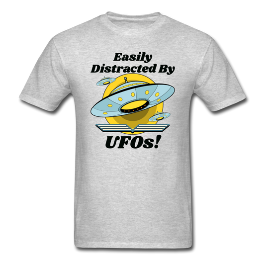 Easily Distracted - UFOs - Unisex Classic T-Shirt - heather gray