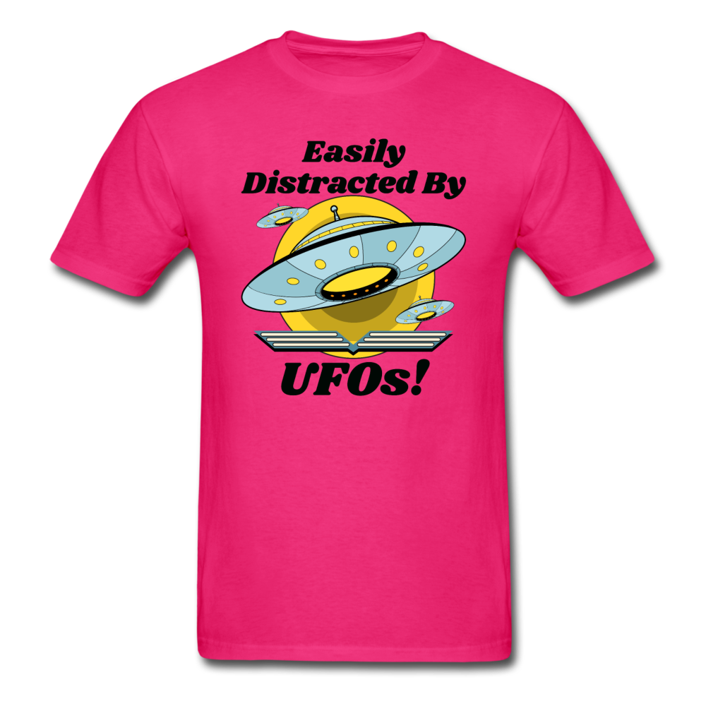 Easily Distracted - UFOs - Unisex Classic T-Shirt - fuchsia