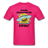 Easily Distracted - UFOs - Unisex Classic T-Shirt - fuchsia