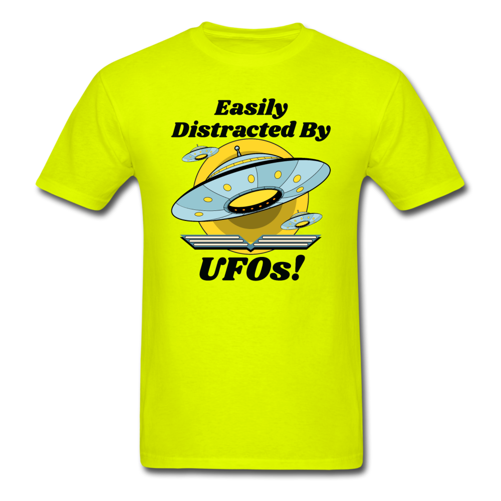 Easily Distracted - UFOs - Unisex Classic T-Shirt - safety green