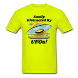 Easily Distracted - UFOs - Unisex Classic T-Shirt - safety green