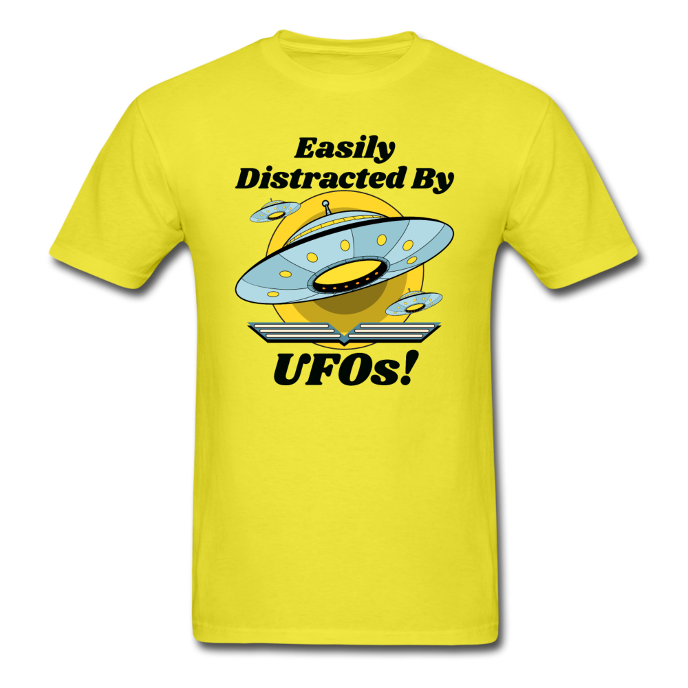 Easily Distracted - UFOs - Unisex Classic T-Shirt - yellow