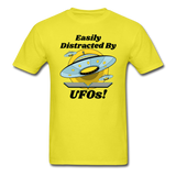 Easily Distracted - UFOs - Unisex Classic T-Shirt - yellow