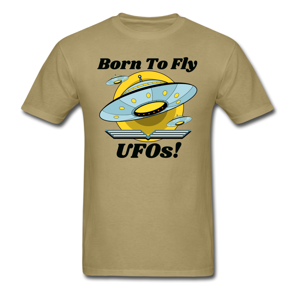 Born To Fly - UFOs - Unisex Classic T-Shirt - khaki