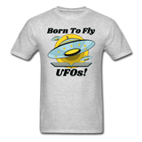 Born To Fly - UFOs - Unisex Classic T-Shirt - heather gray