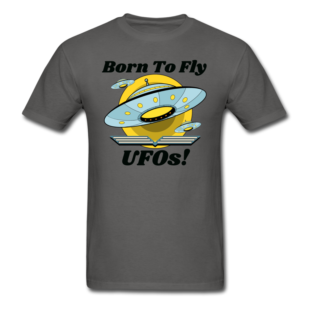 Born To Fly - UFOs - Unisex Classic T-Shirt - charcoal