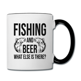 Fishing And Beer - Black - Contrast Coffee Mug - white/black