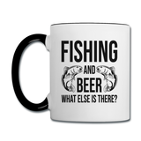 Fishing And Beer - Black - Contrast Coffee Mug - white/black