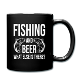 Fishing And Beer - White - Full Color Mug - black