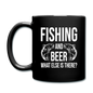 Fishing And Beer - White - Full Color Mug - black