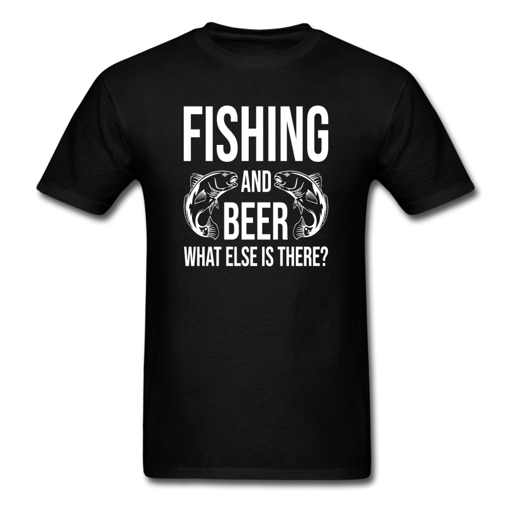 Fishing And Beer - White - Unisex Classic T-Shirt - black